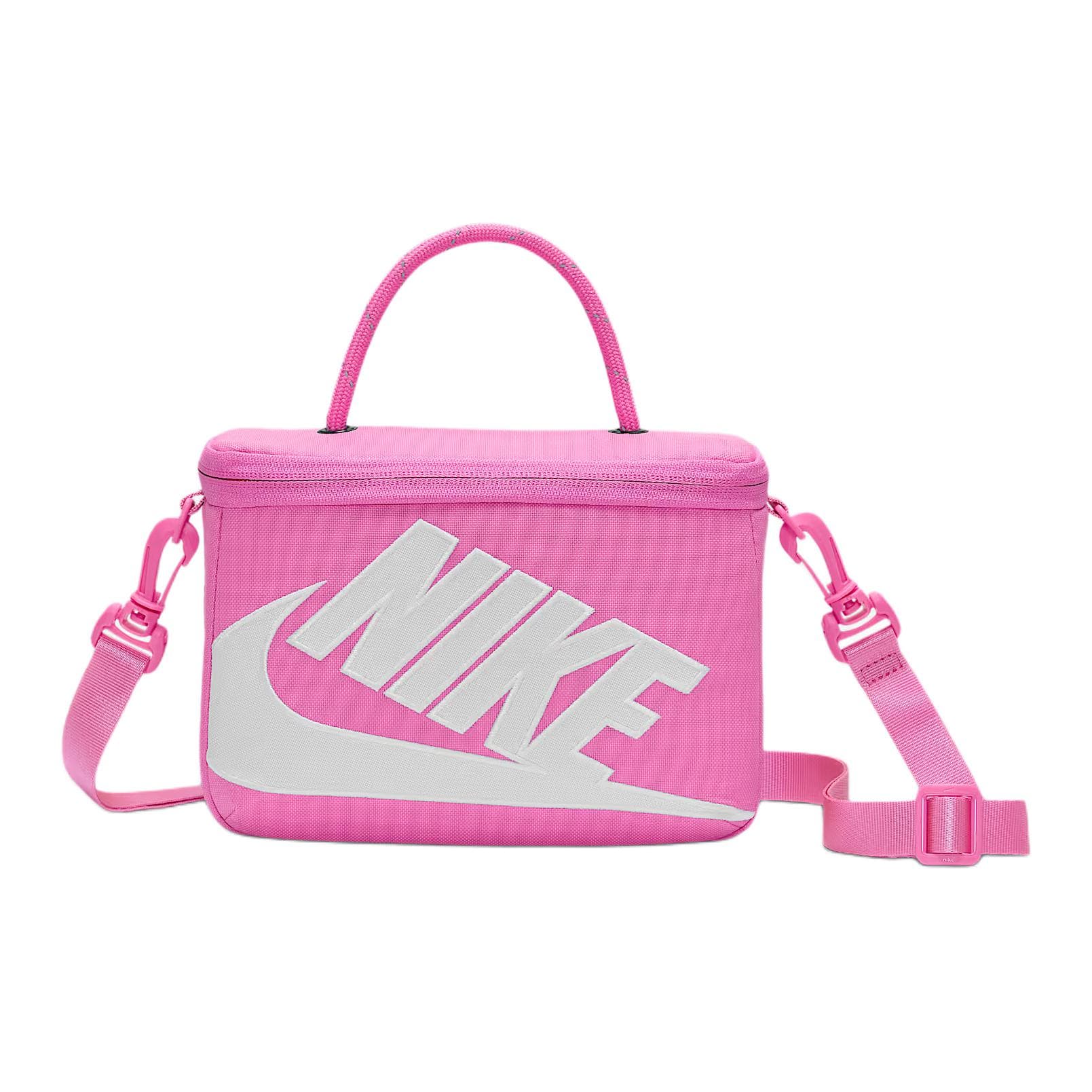 Сумка Nike Ткань Коробка Сумка Женская Розовая и Белая - изображение 1