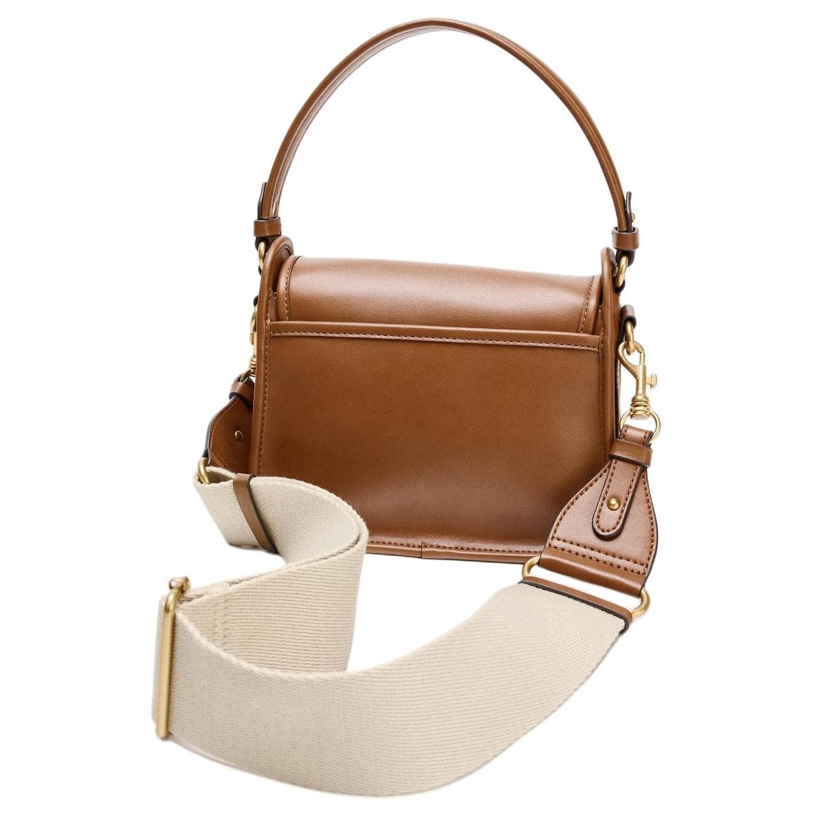 Сумка ZARA Hook Detail Shoulder Bag Deep Brown Yellow - изображение 3