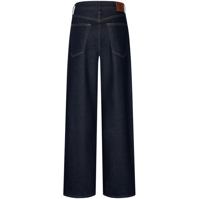 Джинсы Calvin Klein Wide Leg Version N8D Темно-синий деним Женские Джинсы - изображение 2