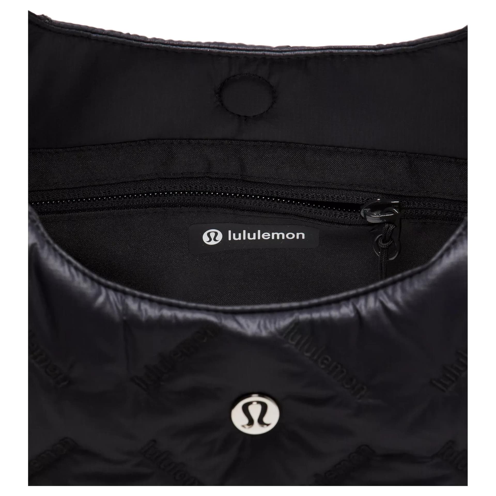 Мини-сумка Lululemon Quilty Pleasures Minimalist Style Versatile Сумки через плечо Мини-версия Женские Черный - изображение 5