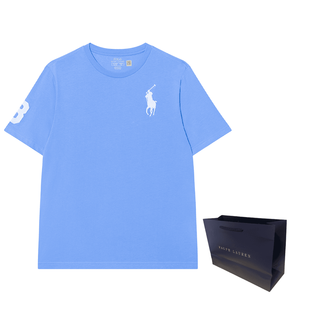 Футболка Рубашка Polo Ralph Lauren T Стандартная Синяя Детская - изображение 4