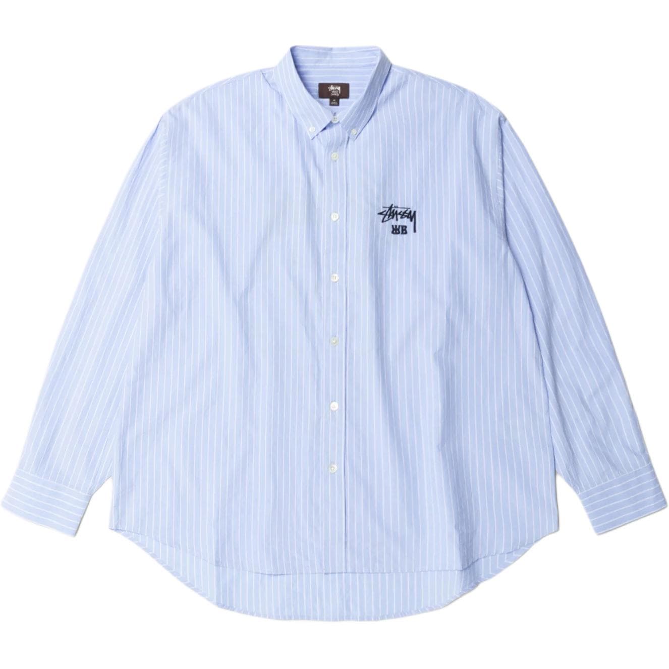Рубашка Stussy Wales Bonner FW25 POPLIN SHIRT logo - изображение 2