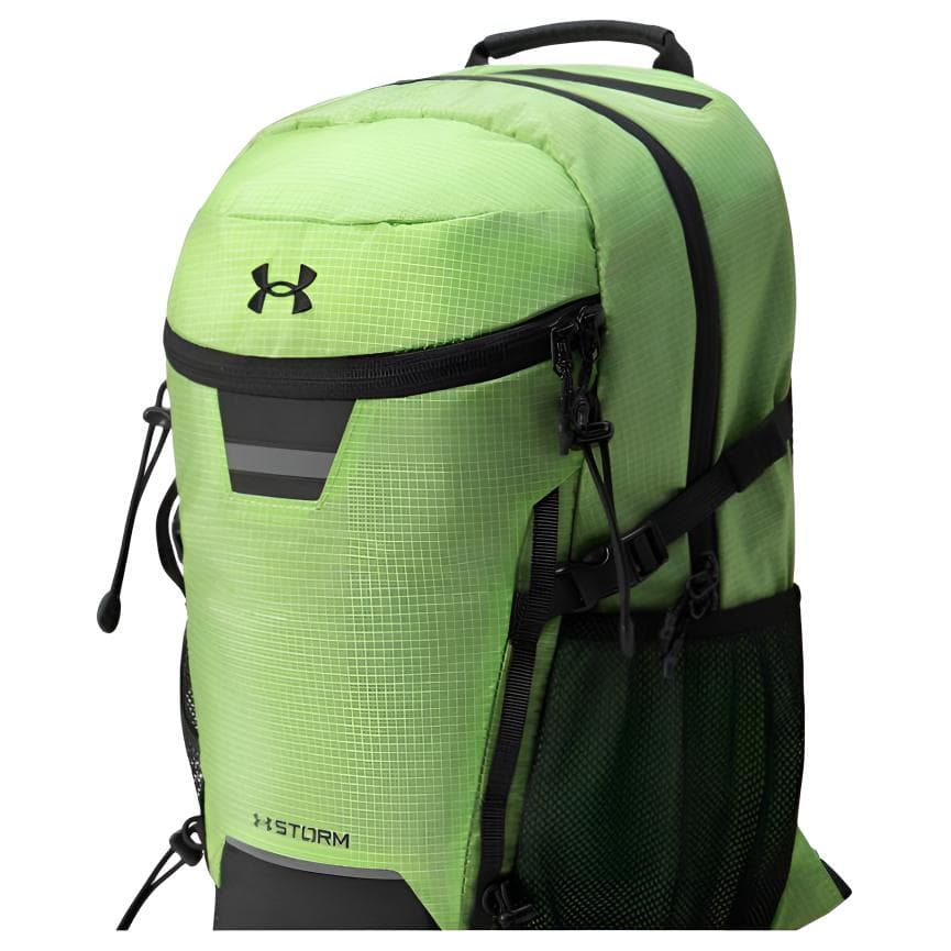 Рюкзак Under Armour из полиамида унисекс неонового зеленого цвета - изображение 4