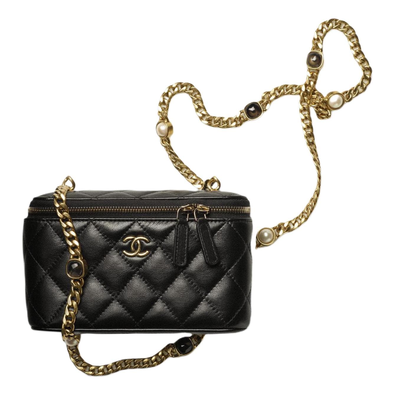 Сумка через плечо CHANEL 22B Box Bag Black - изображение 1