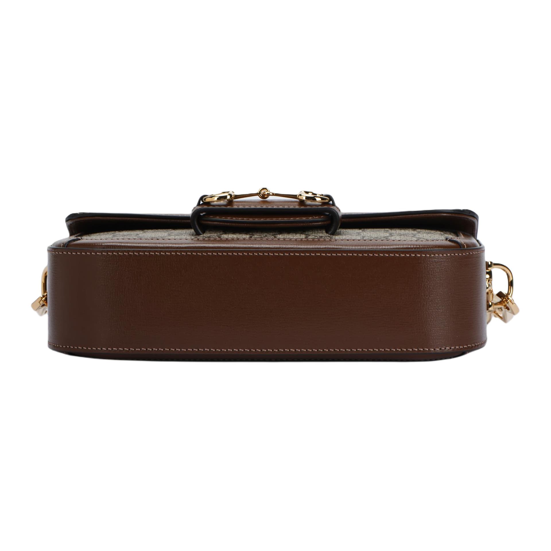 Мини-сумка Gucci Horsebit 1955 Brown - изображение 4