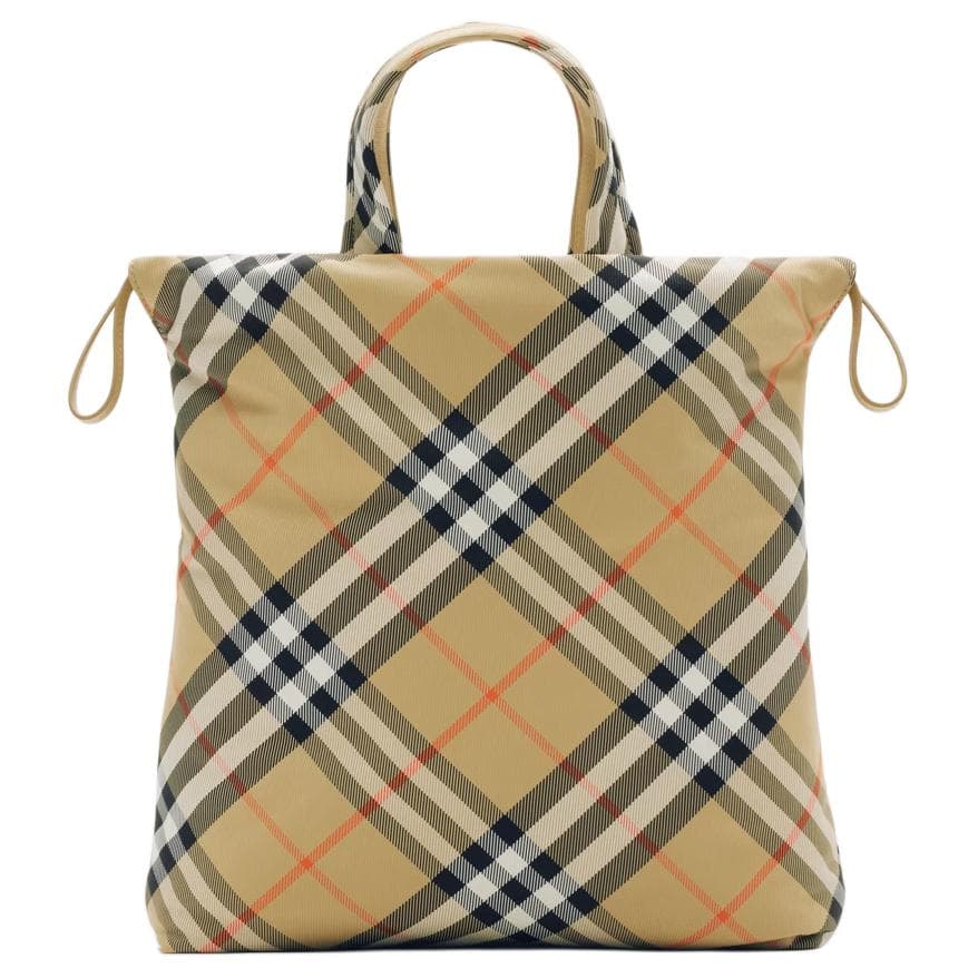 Сумка Burberry Сумка-тоут В Клетку Ручки Застежка На Магнитную Кнопку И Шнурок. Внутренний Карман Со Свободным Доступом - изображение 1