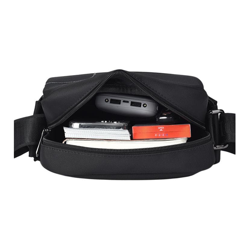 Мини-сумка SEPTWOLVES Oxford Crossbody Bag Сумка через плечо Большая мужская черная - изображение 5