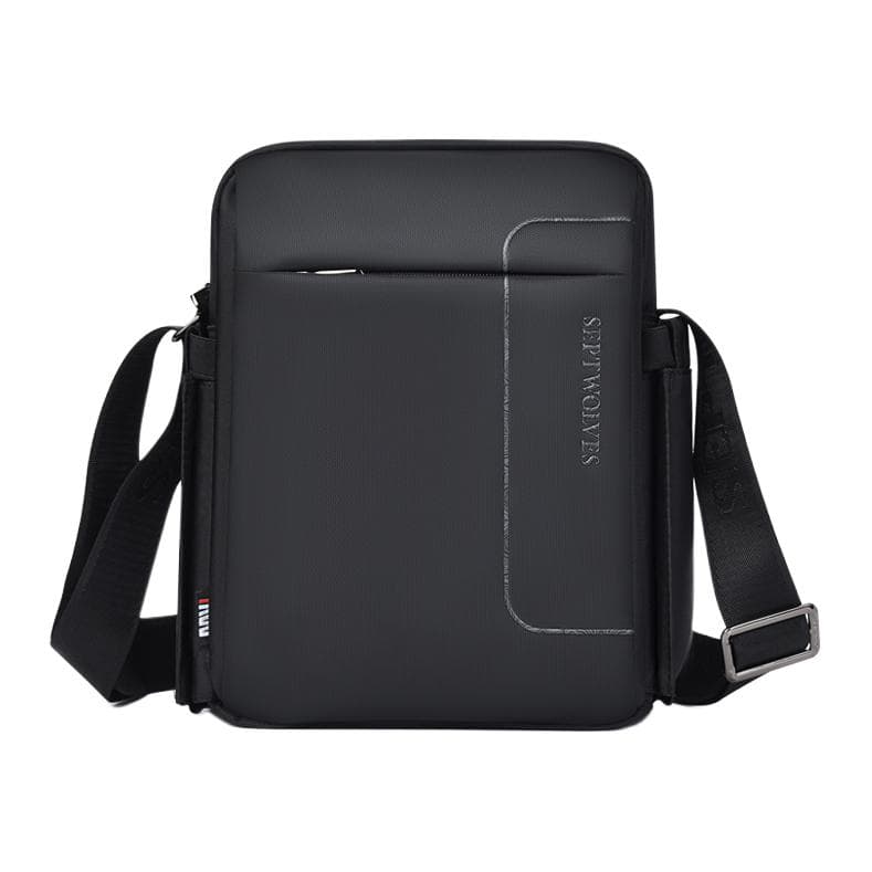 Мини-сумка SEPTWOLVES Oxford Crossbody Bag Сумка через плечо Большая мужская черная - изображение 1
