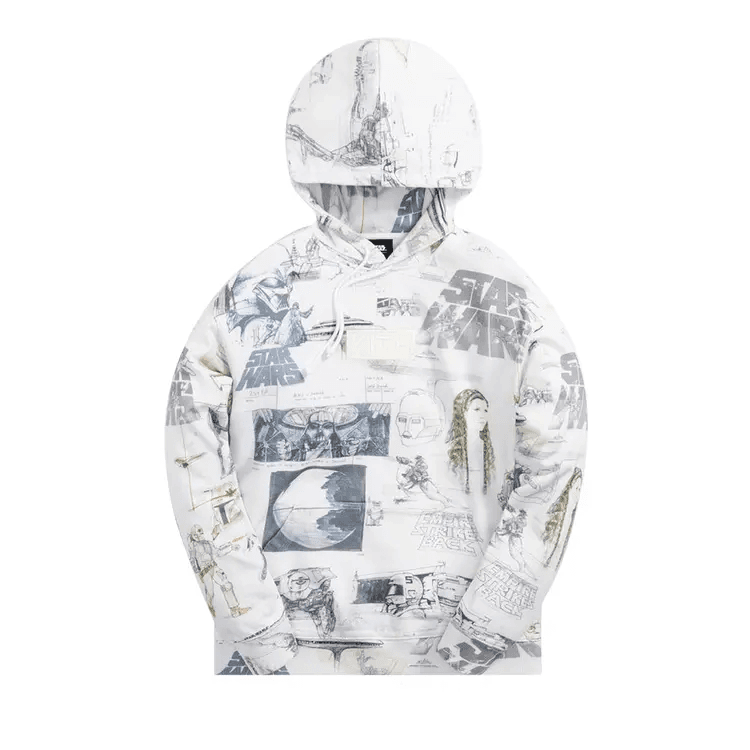 Худи KITH x STAR WARS Sketches Hoodie White - изображение 1