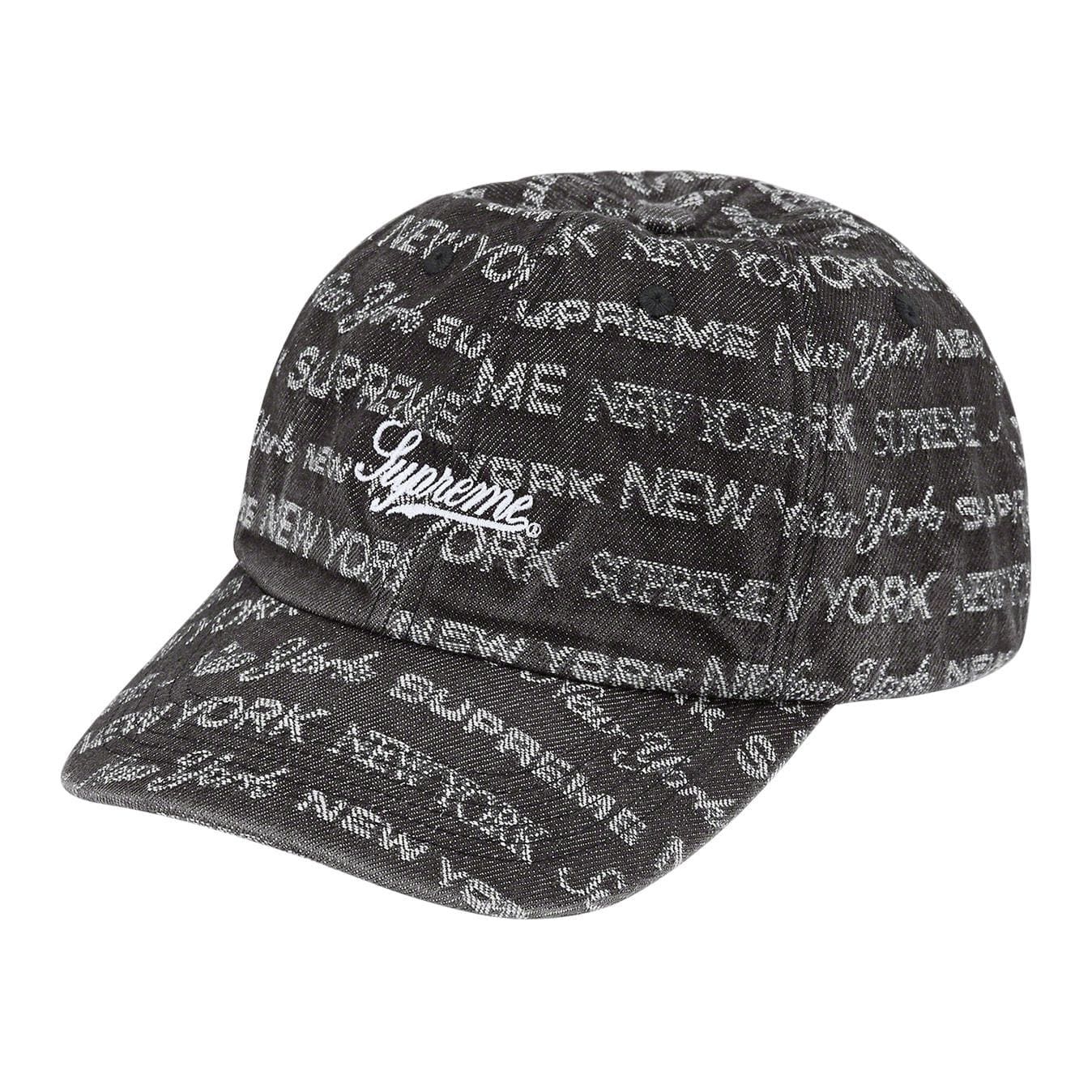 Кепка Supreme Week 4 Multi Type Jacquard Denim 6-Panel - изображение 1