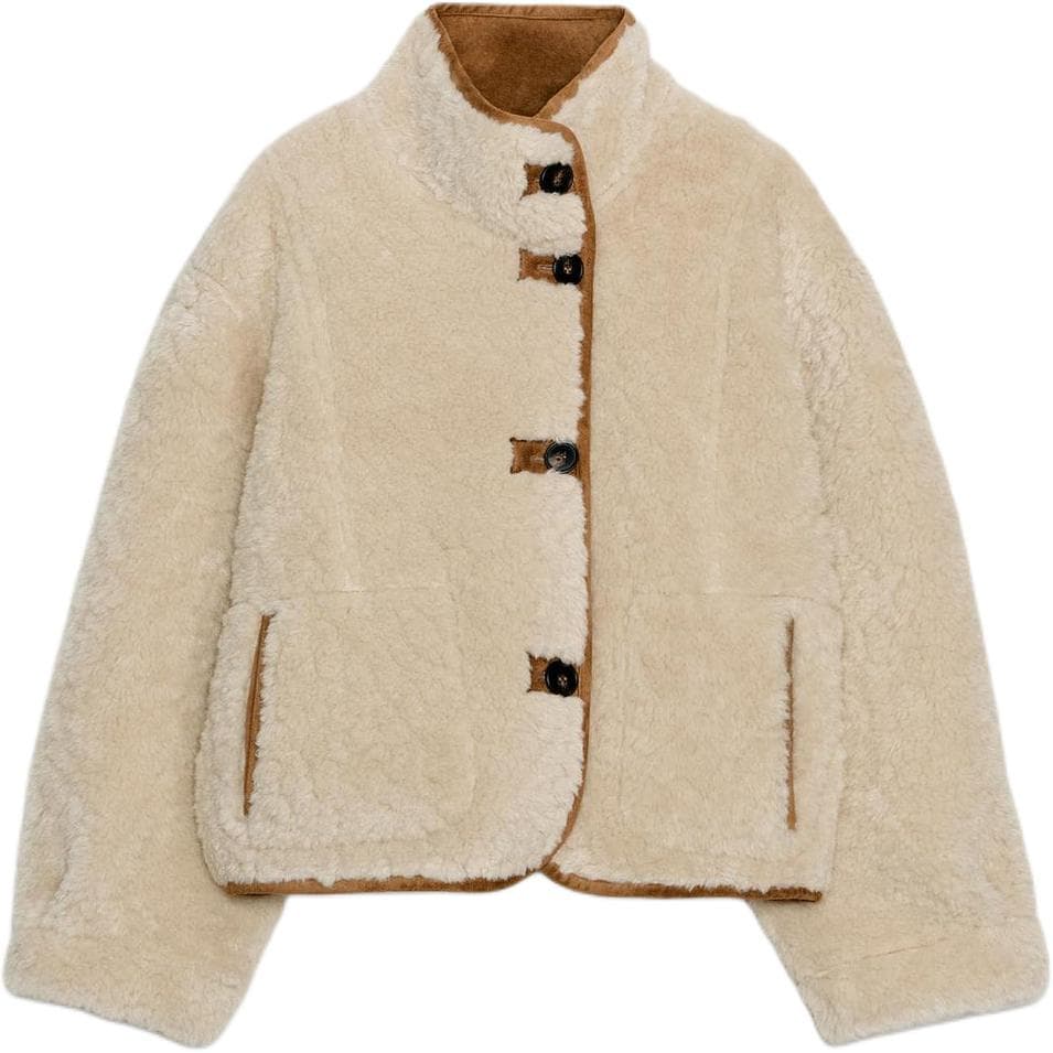 Куртка ZARA Коричневые Женские Куртки - изображение 1