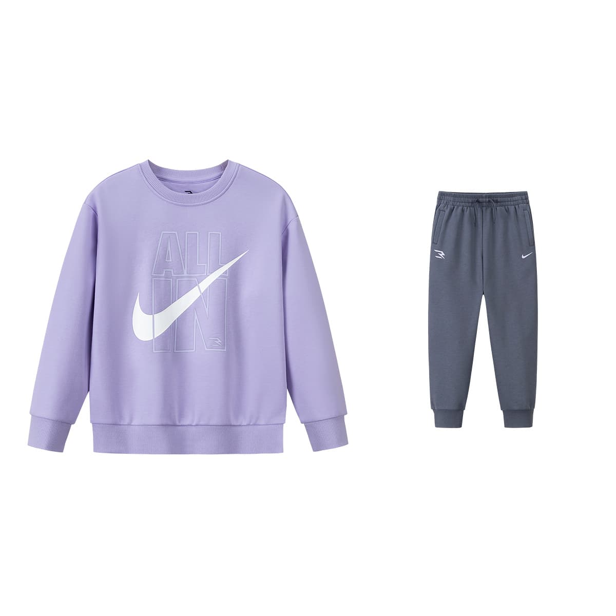 NIKE Гортензия Фиолетовый Kids Повседневные спортивные костюмы Наборы - изображение 1