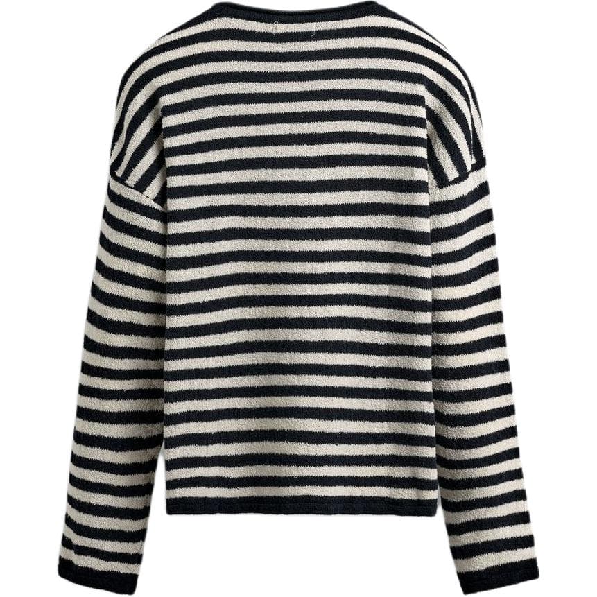 Кофта ZARA Striped Ribbed Crewneck Sweater - изображение 2