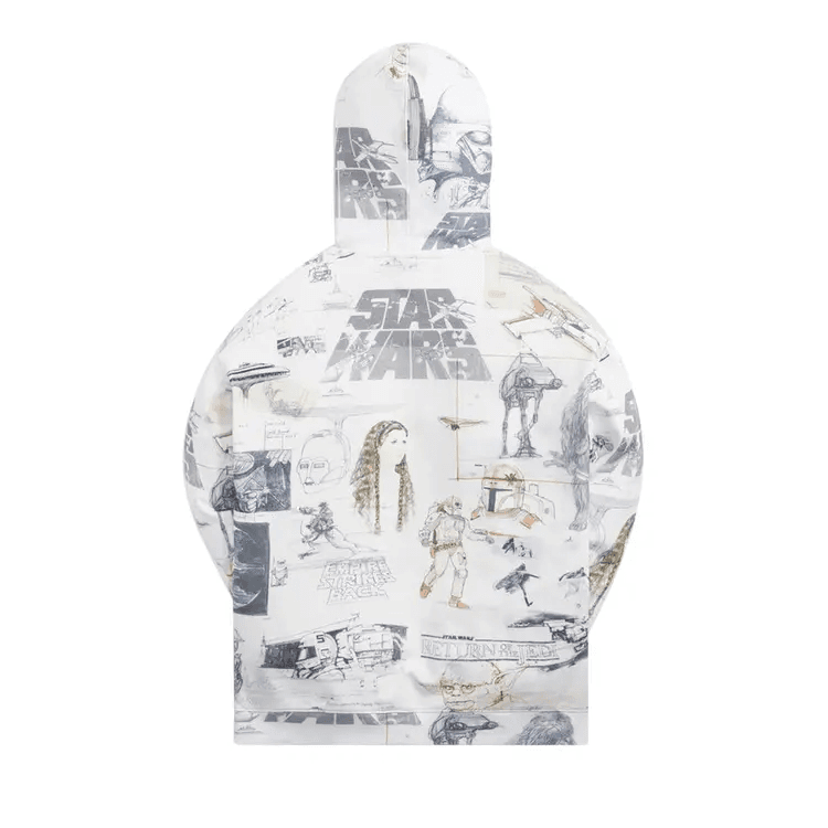 Худи KITH x STAR WARS Sketches Hoodie White - изображение 2
