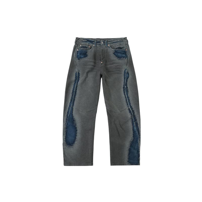 Штаны EVISU Джинсовый Синий Мужские Джинсы - изображение 2