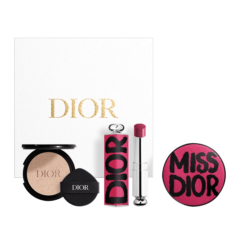 DIOR Стunning Порошок Ограниченный Блестящий Замок В Амортизацию Набор Подарочной Коробки с Помадой Комплект Косметики - изображение 1