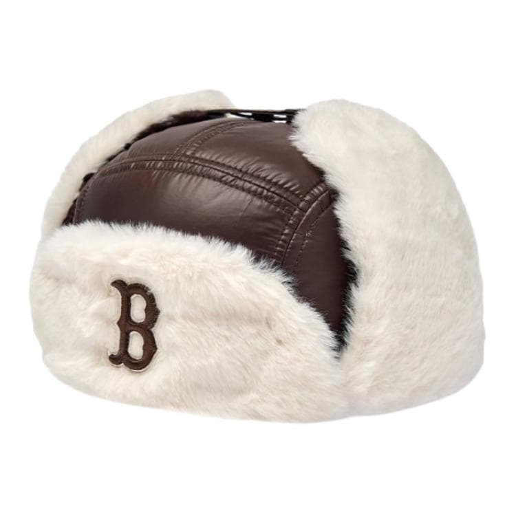 MLB Boston Red Sox Полиэстеровая шапка-ушанка для детей коричневая - изображение 1