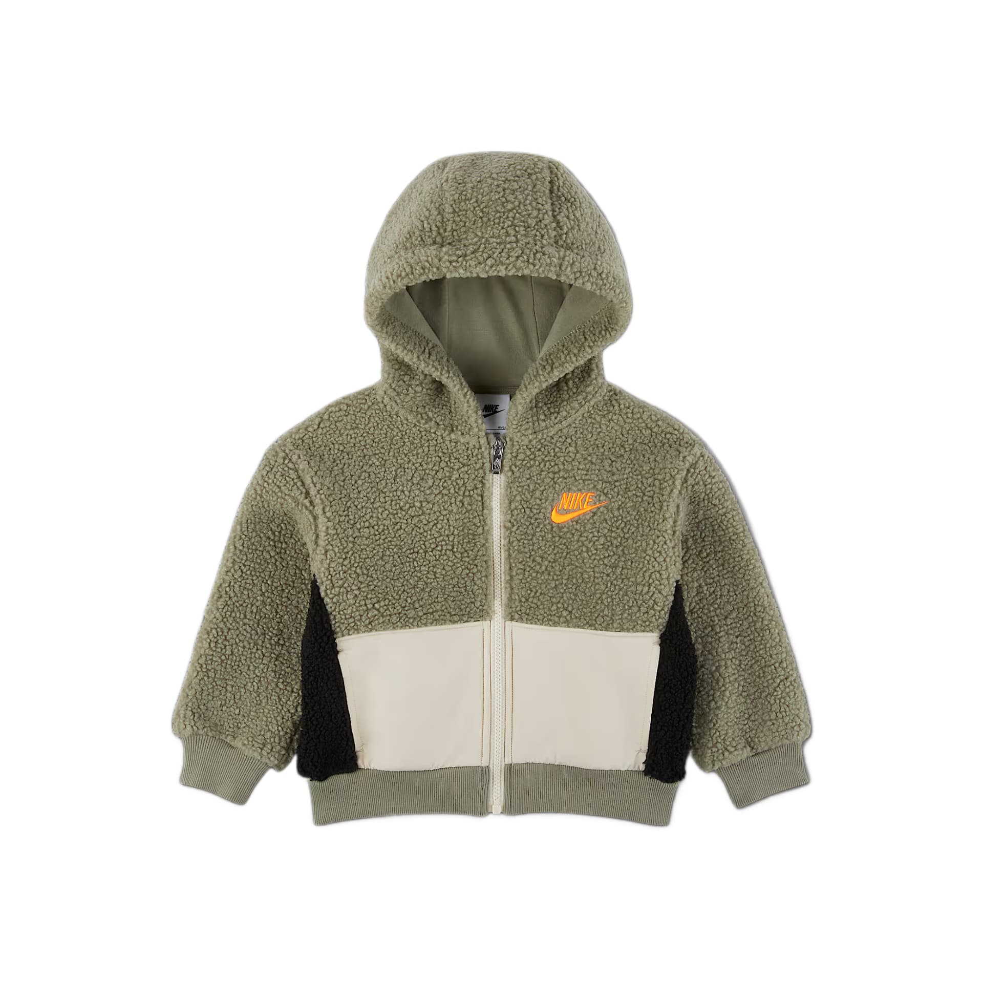 Nike Светло-армейский зеленый Детские флисовые кофты - изображение 1