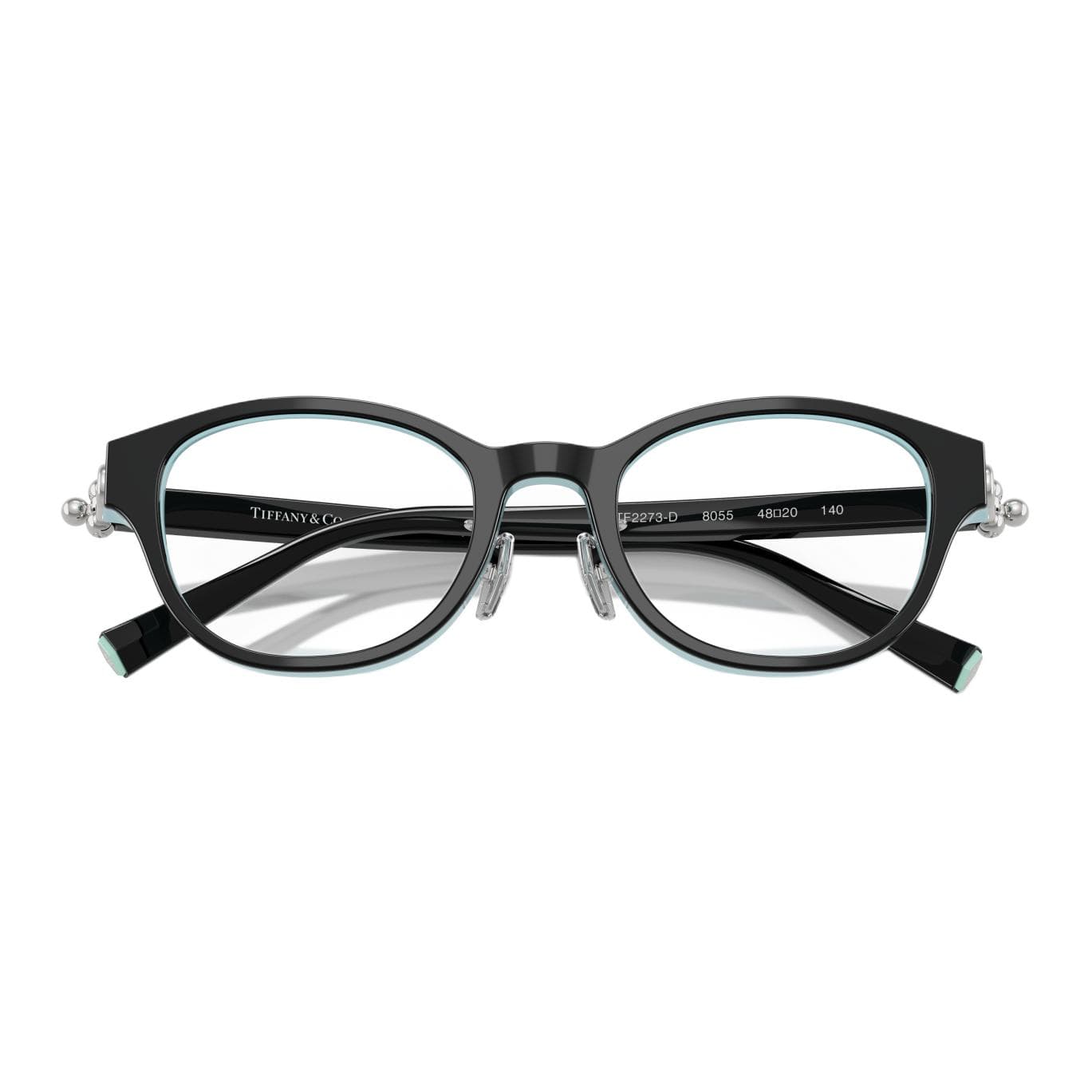 Оправа TIFFANY & CO. Очки с диоптриями женские круглые сине-черные 2273D - изображение 5