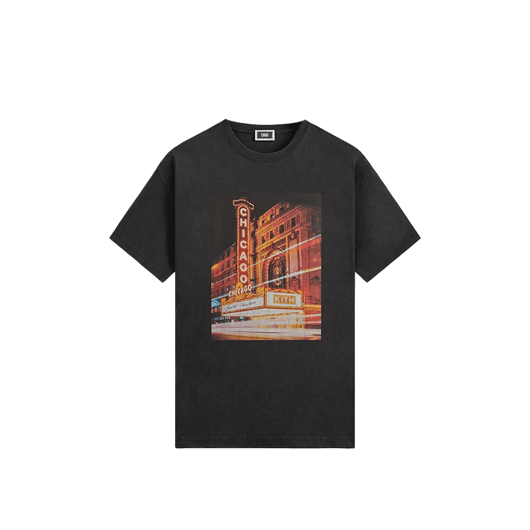 Футболка Kith Monday Program Fw25 Чикаго Lights Винтажная модель T Рубашка Мужская - изображение 1