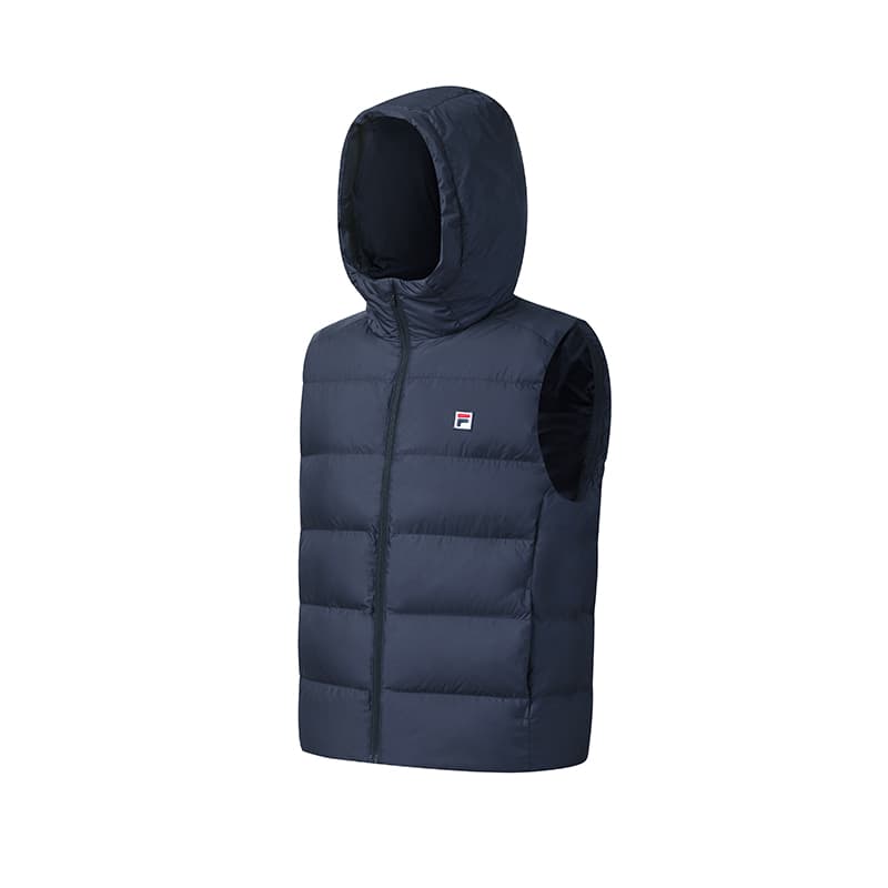 Куртка FILA Теннис Пуховый жилет Мужской RD Королевский синий - изображение 3