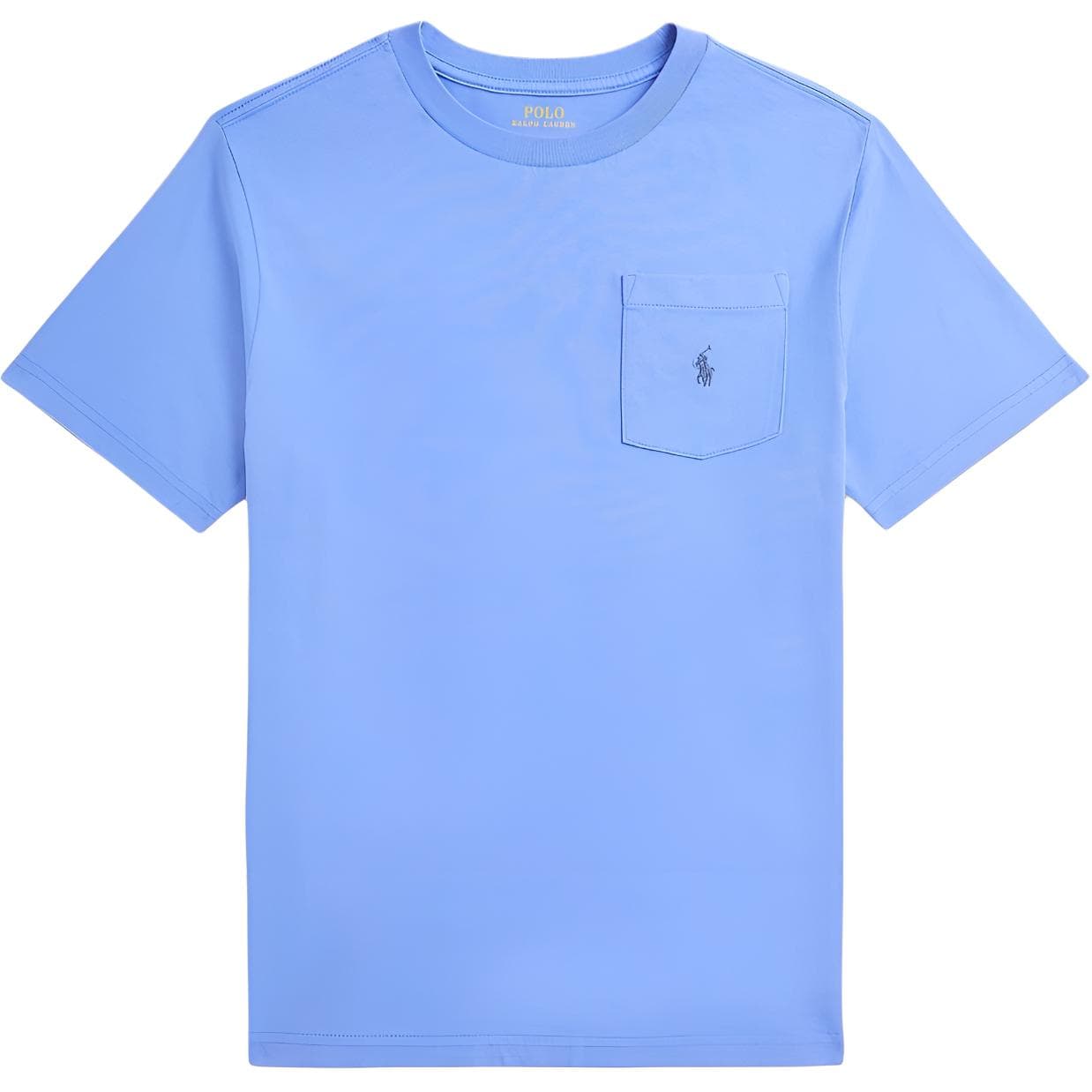 Футболка Polo Ralph Lauren T-рубашка стандартного размера цвет островной синий детская - изображение 1
