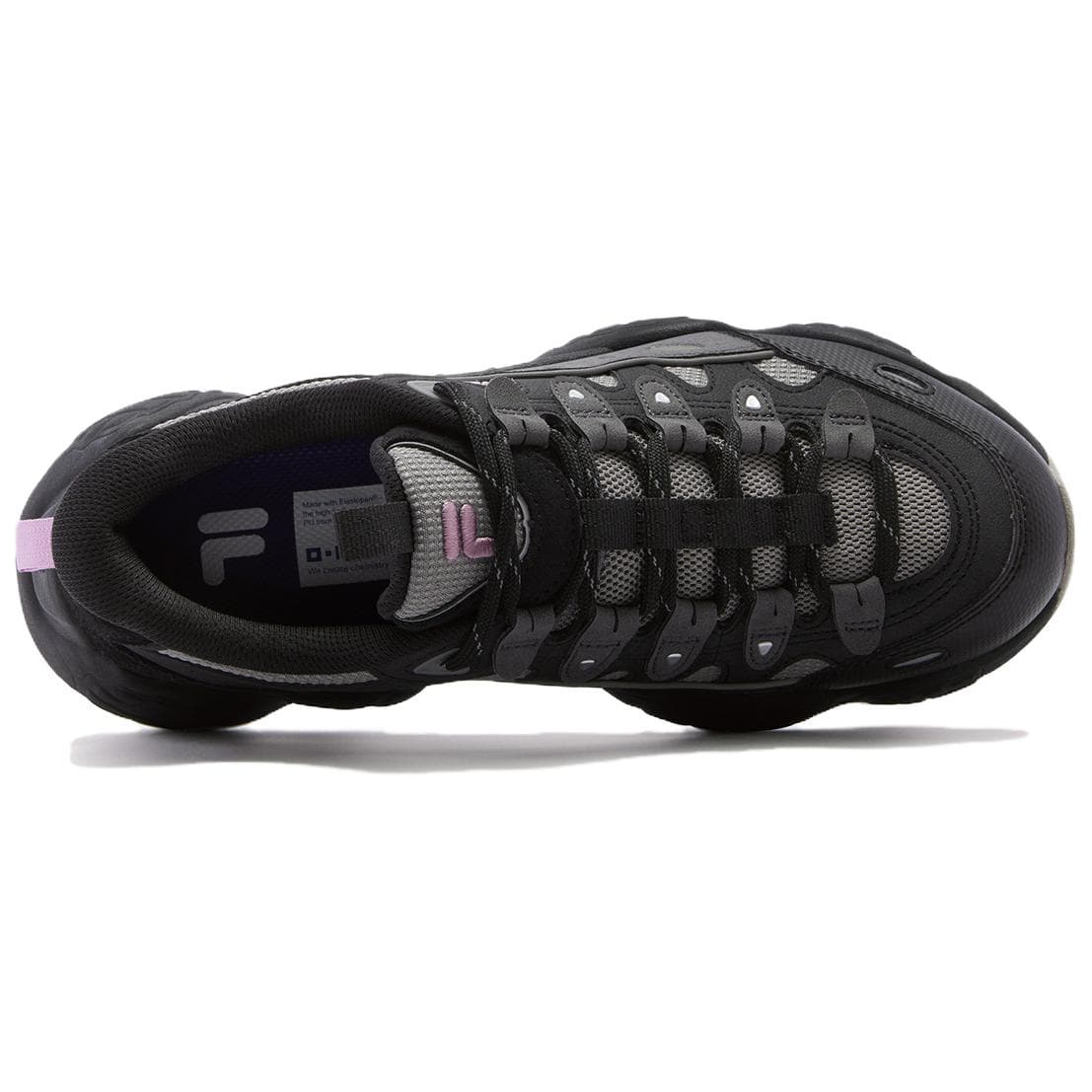 Кроссовки FILA FUSION Сосновая шишка Обувь Удобный Дышащий Повседневная обувь Женские Черный - изображение 3