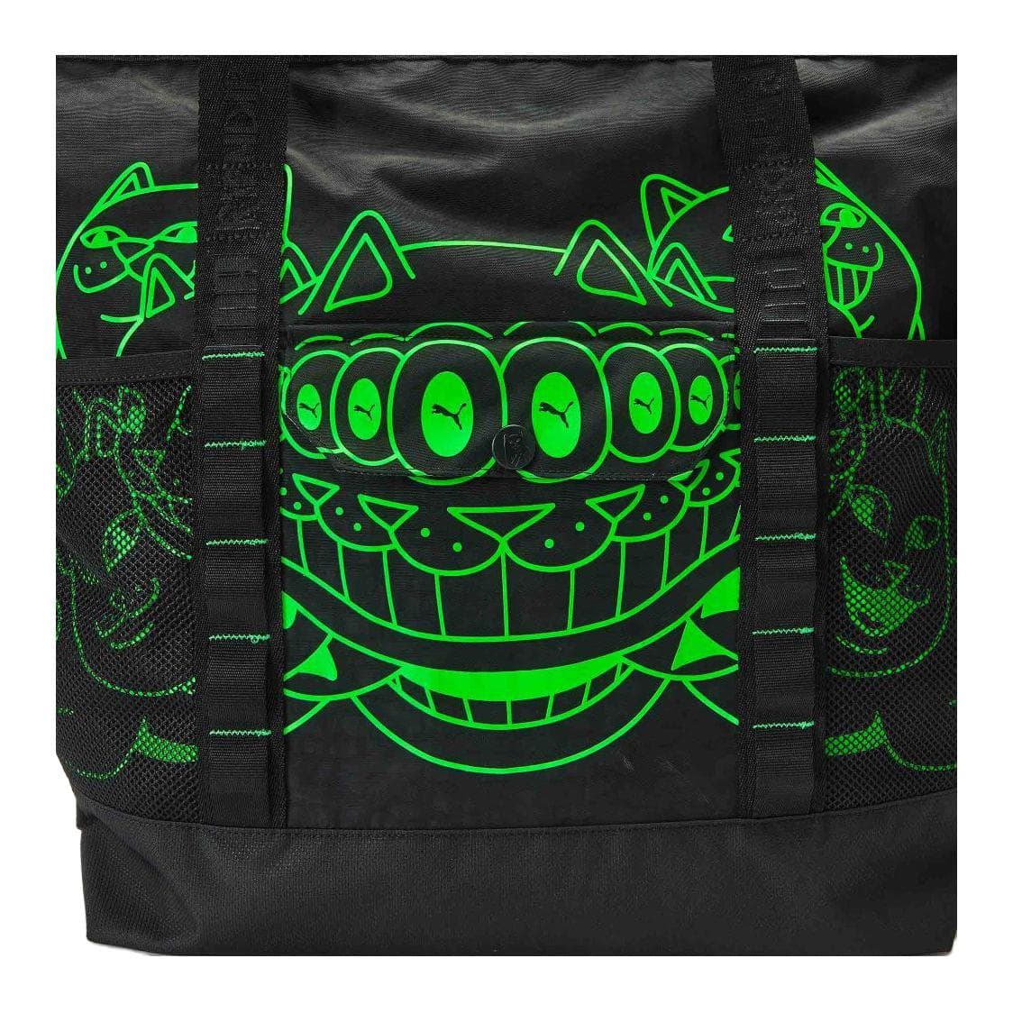 Мини-сумка PUMA X RIPNDIP Коллаборация Ткань Сумка-тоут Унисекс Черная - изображение 4