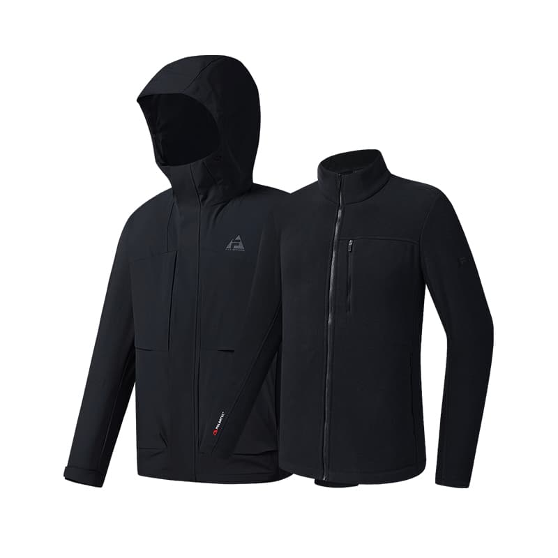 Куртка FILA Explorer Jacket Мужская Темно-Черная - изображение 4