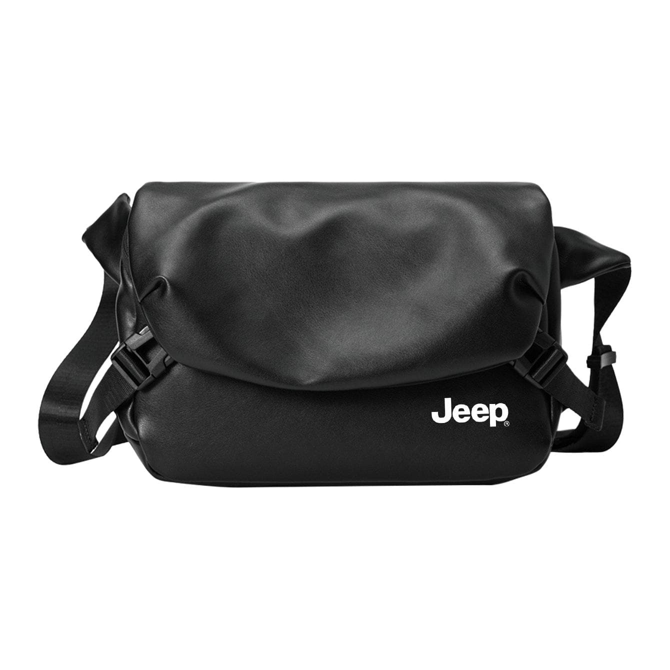 Мини-сумка Jeep ПУ (полиуретан) Сумка через плечо Стандартная Мужская Черная - изображение 1