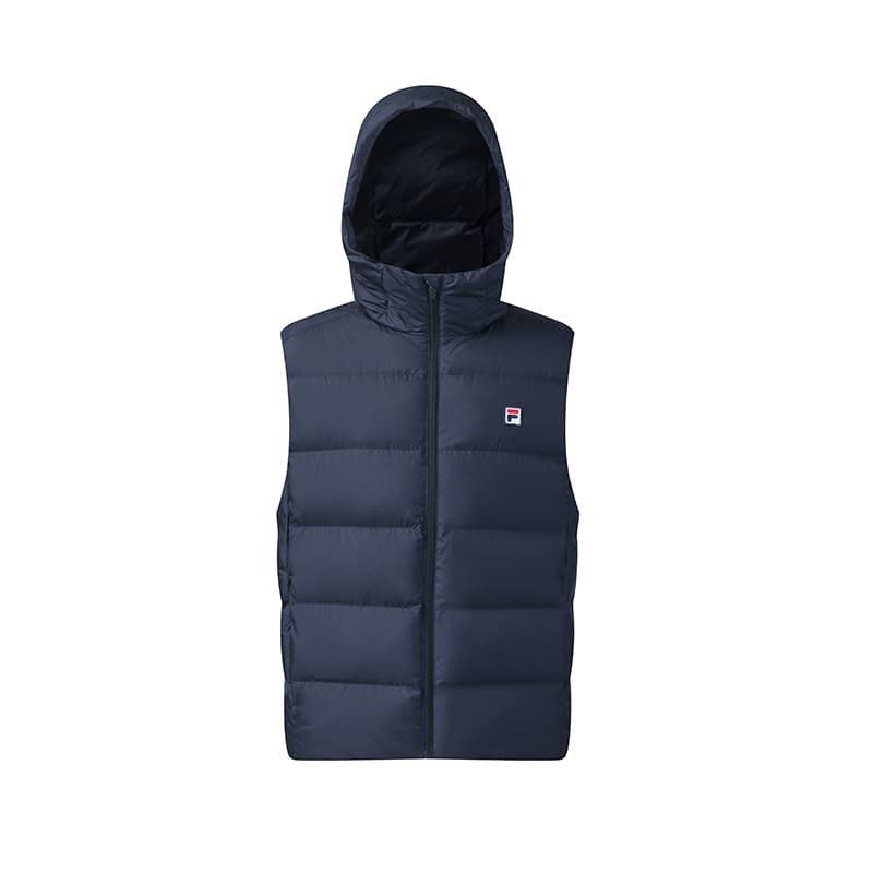 Куртка FILA Теннис Пуховый жилет Мужской RD Королевский синий - изображение 1