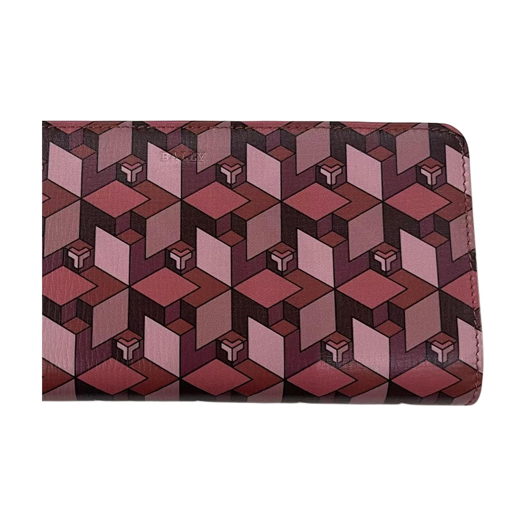 Кошелек BALLY Кожа Кошелек Женский Розовый Красный — фото 2