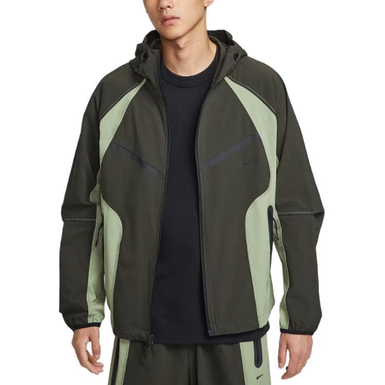Куртка nike Dri Fit Секвойя Масляно-зеленый Черный Мужские Куртки - изображение 1