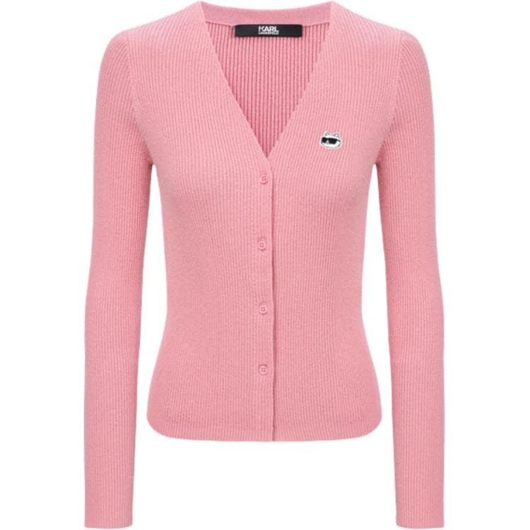 Кофта KARL LAGERFELD V-neck fitted long sleeve sweater womens - изображение 1