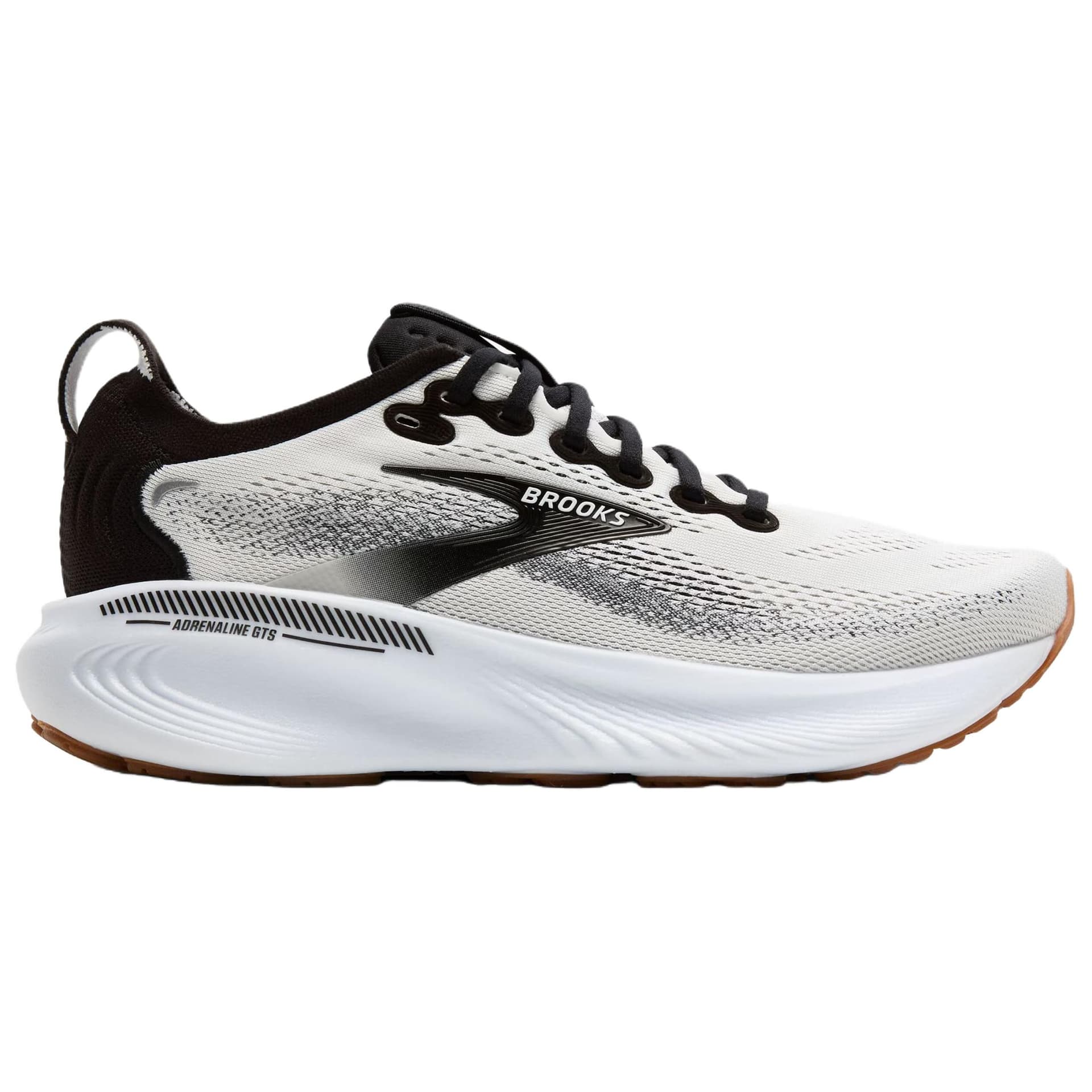 Кроссовки для бега Brooks Adrenaline GTS 25 Дышащая Поддержка Повседневные Беговые Кроссовки Мужские Белый Черный - изображение 2