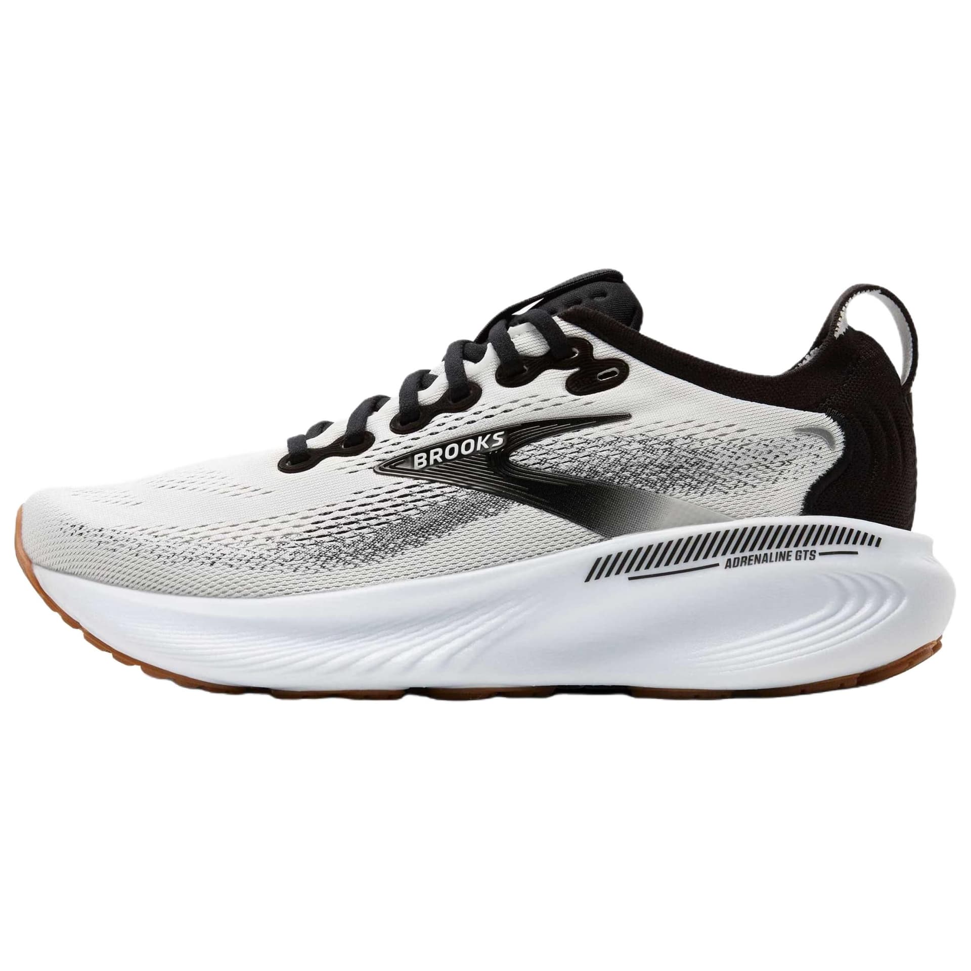 Кроссовки для бега Brooks Adrenaline GTS 25 Дышащая Поддержка Повседневные Беговые Кроссовки Мужские Белый Черный - изображение 1