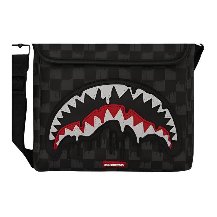 Сумка через плечо SPRAYGROUND Искусственная кожа Курьерская сумка Сумка через плечо Большая Унисекс Черная - изображение 5