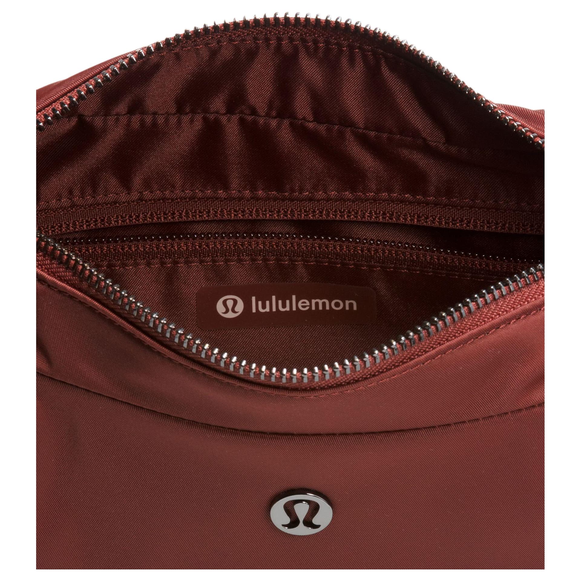 Мини-сумка Lululemon City Essentials Переработанный нейлон Сумка на плечо Женские Рок Деревянный материал Апельсин - изображение 4