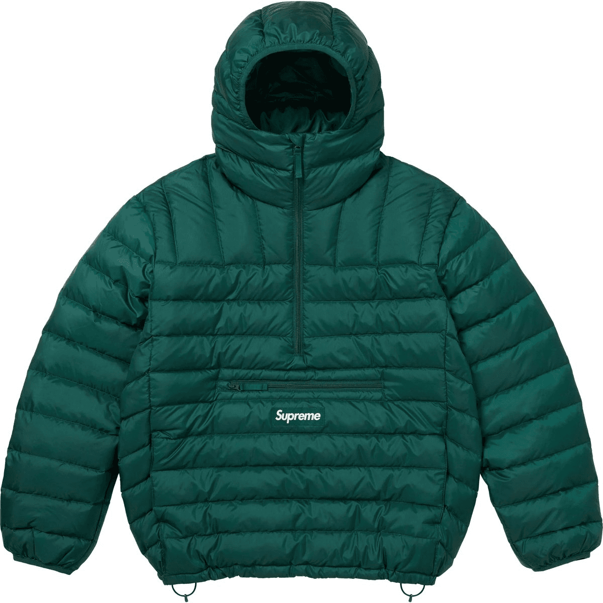 Зимняя куртка Supreme FW25 Week6 Микропух Полузастежка С капюшоном Пуловер Пуховик Унисекс - изображение 5
