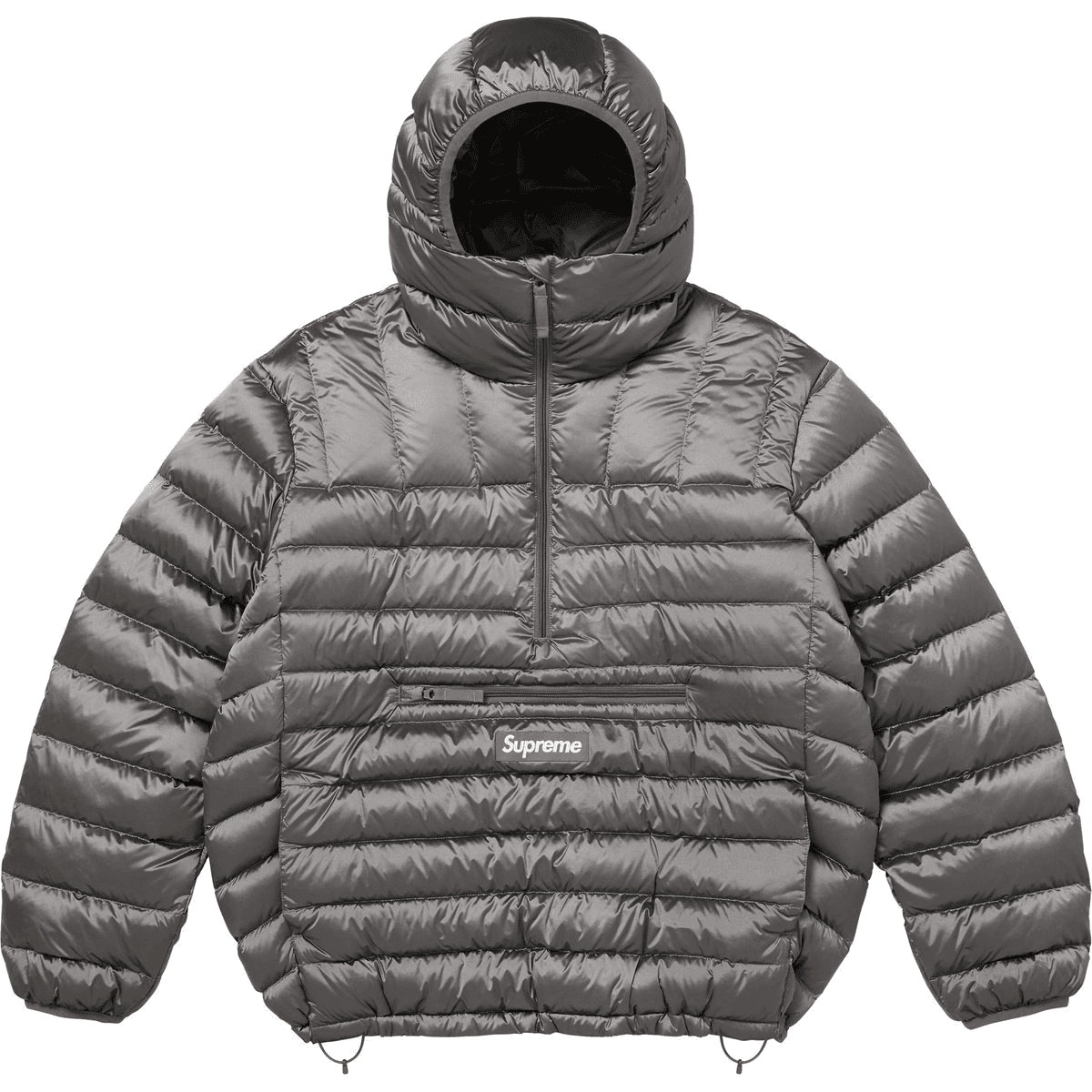 Зимняя куртка Supreme FW25 Week6 Микропух Полузастежка С капюшоном Пуловер Пуховик Унисекс - изображение 3
