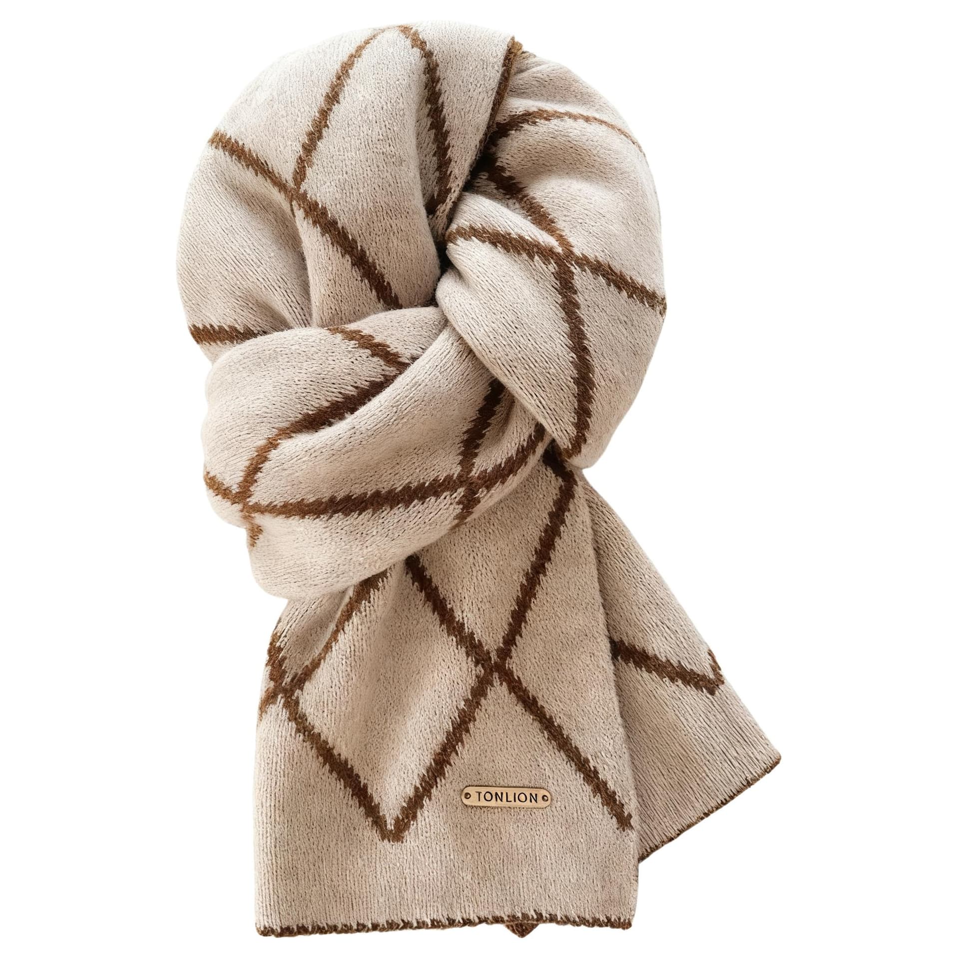Шарф Шарфы из овечьей шерсти Tonlion Knit Unisex - изображение 2