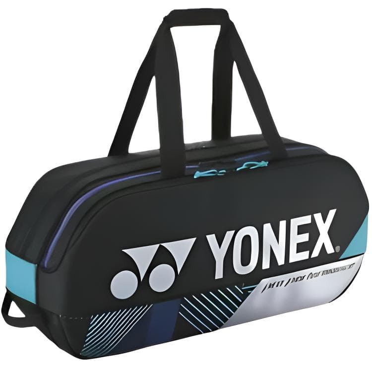 Спортивная сумка YONEX Текстиль Искусственная кожа Спортивная сумка Стандартная (Стандартная) Унисекс Черный Серебряный - изображение 2