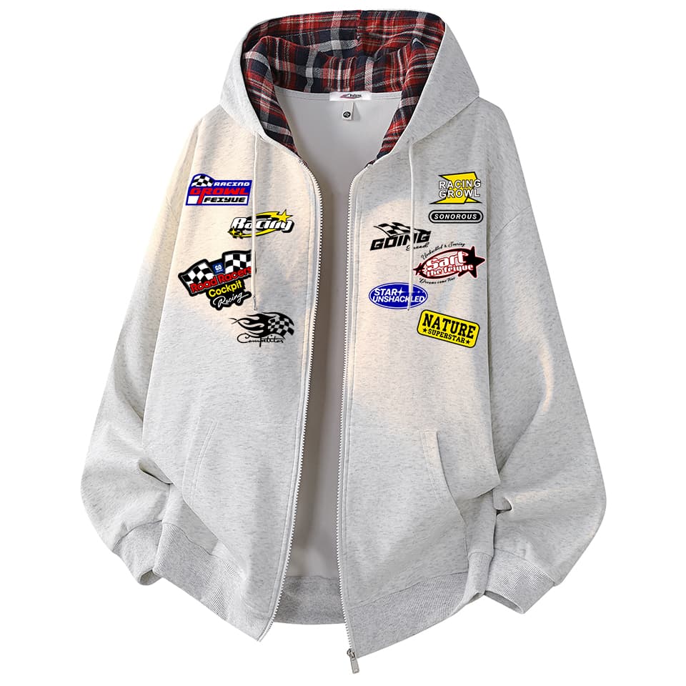 Худи Feiyue Classic Plaid Zip Hoodie - изображение 1
