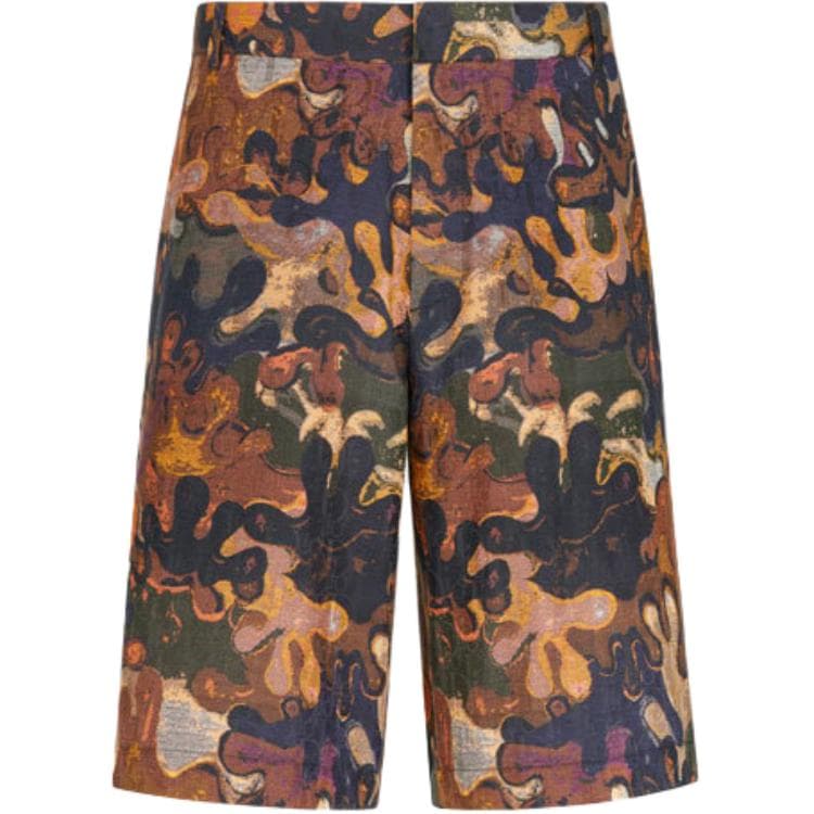 Шорты DIOR FW21 Camo Shorts Brown - изображение 1