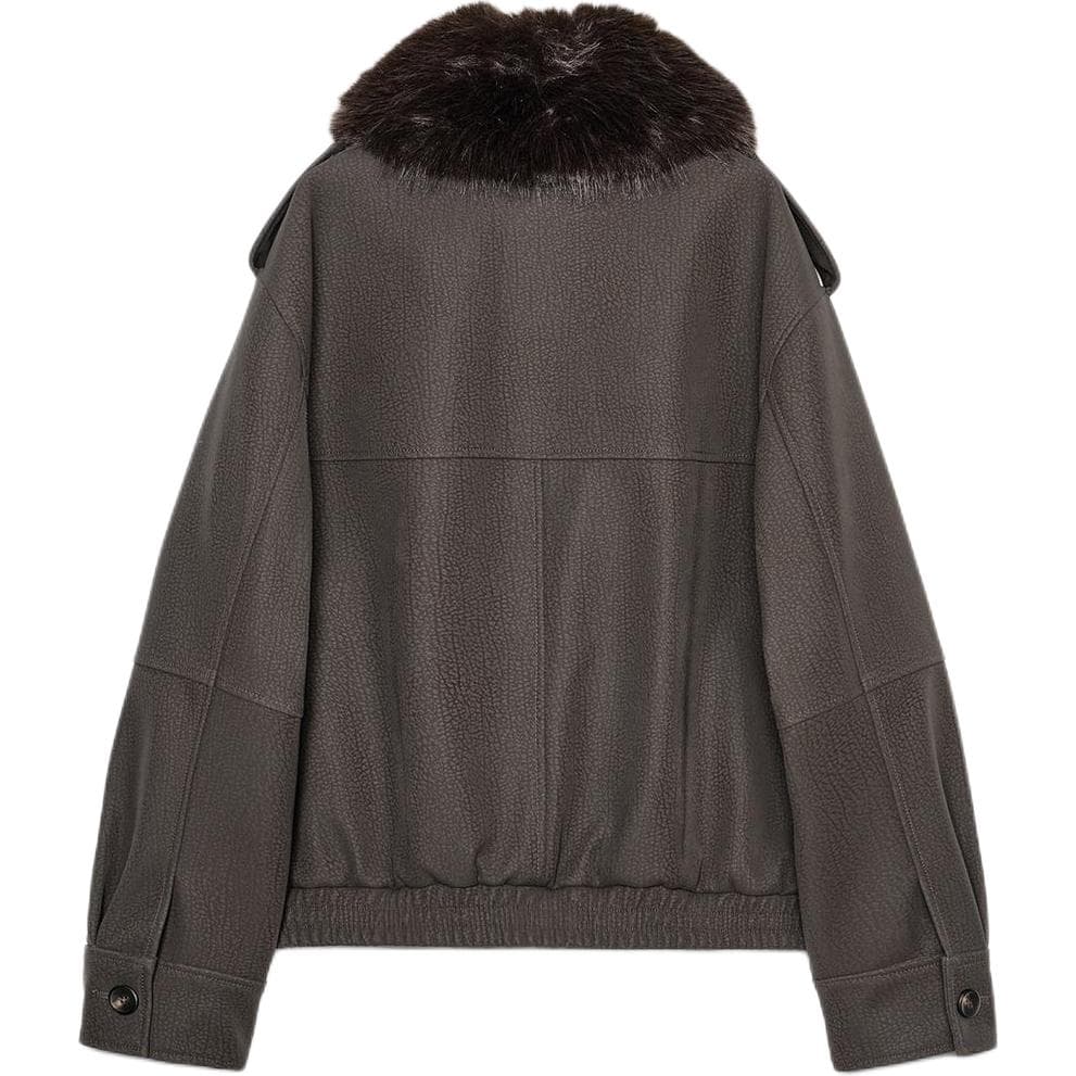 Куртка ZARA Collaboration Коричневые Женские Куртки - изображение 2