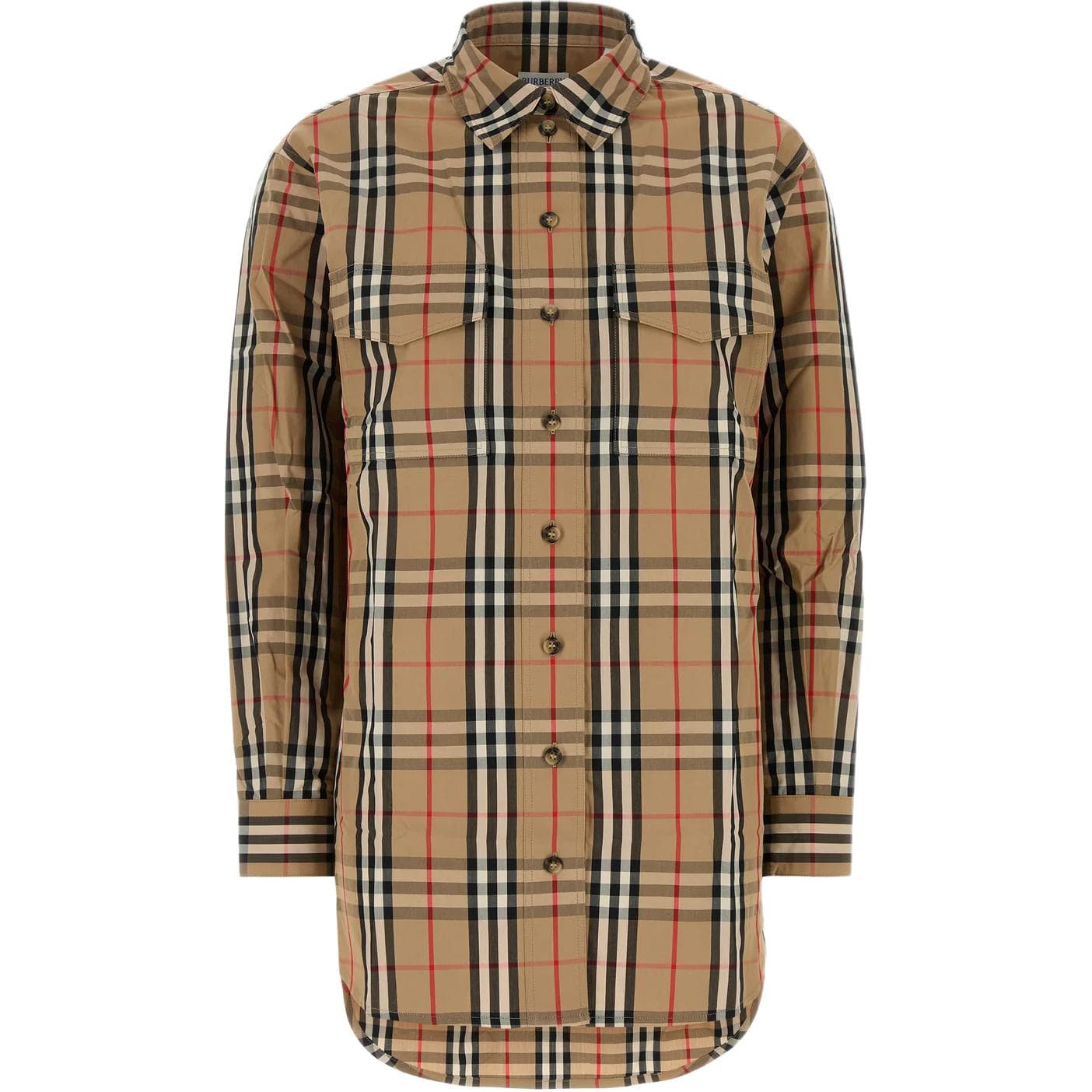 Блузка Burberry CAMEL Женские Рубашки - изображение 1