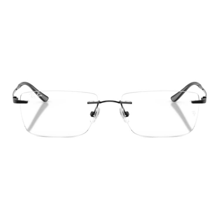 Оправа RayBan Титан Квадратные Очки с Диоптриями Унисекс Черные - изображение 3