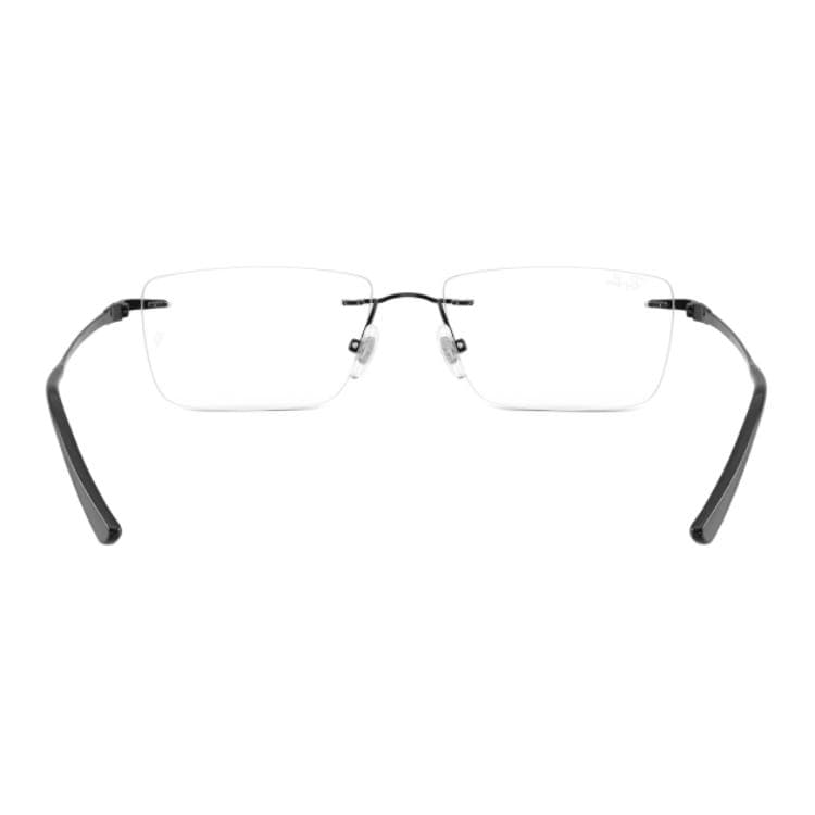 Оправа RayBan Титан Квадратные Очки с Диоптриями Унисекс Черные - изображение 4