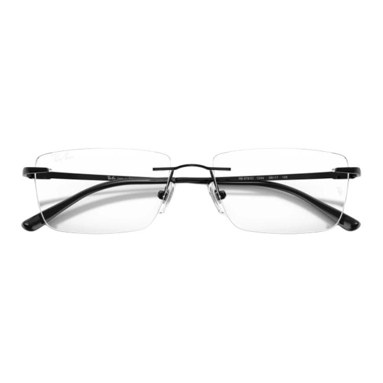 Оправа RayBan Титан Квадратные Очки с Диоптриями Унисекс Черные - изображение 2