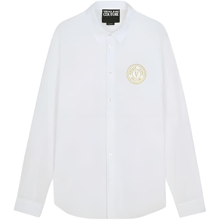 Рубашка VERSACE JEANS COUTURE SS25 Рубашка Мужская Белая - изображение 1
